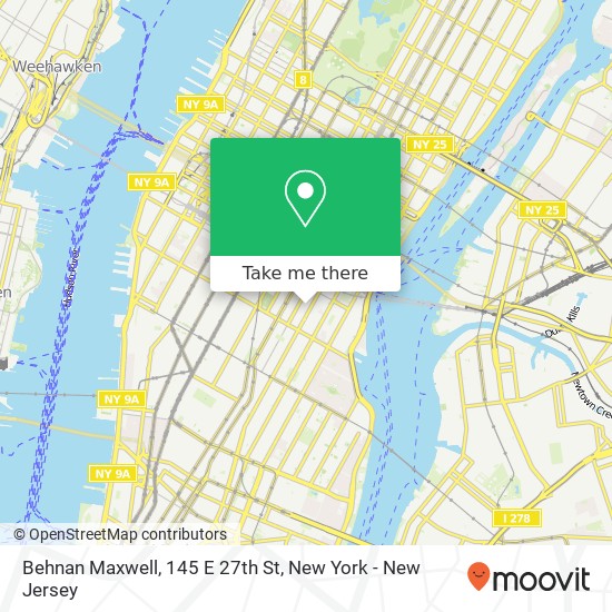 Mapa de Behnan Maxwell, 145 E 27th St