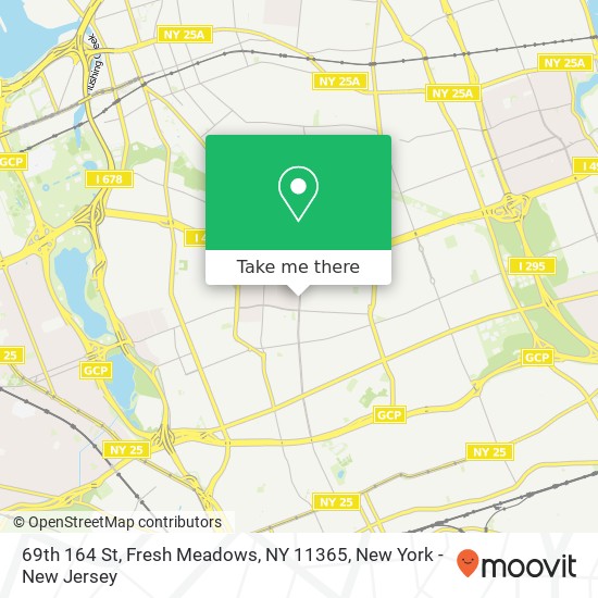 69th 164 St, Fresh Meadows, NY 11365 map