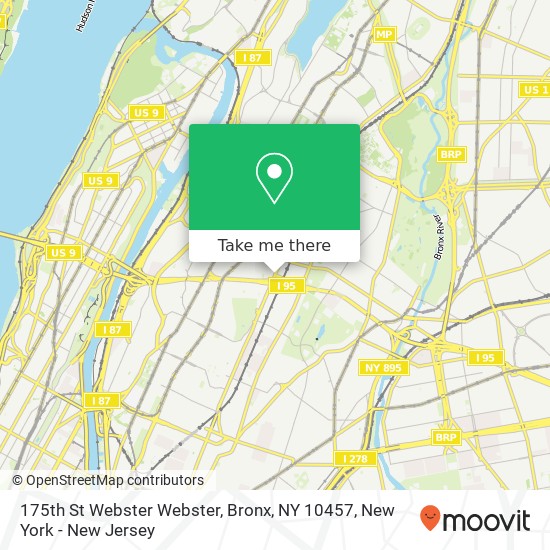 175th St Webster Webster, Bronx, NY 10457 map