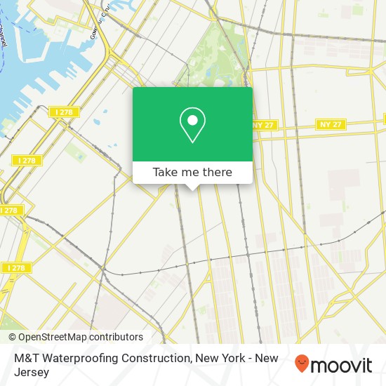 M&T Waterproofing Construction map