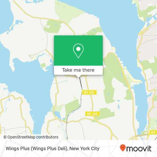 Mapa de Wings Plus (Wings Plus Deli)