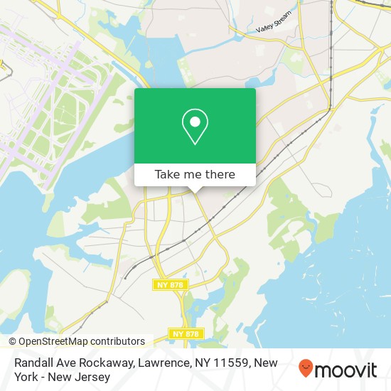 Mapa de Randall Ave Rockaway, Lawrence, NY 11559