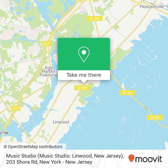 Music Studio (Music Studio: Linwood, New Jersey), 203 Shore Rd map