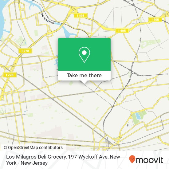 Los Milagros Deli Grocery, 197 Wyckoff Ave map