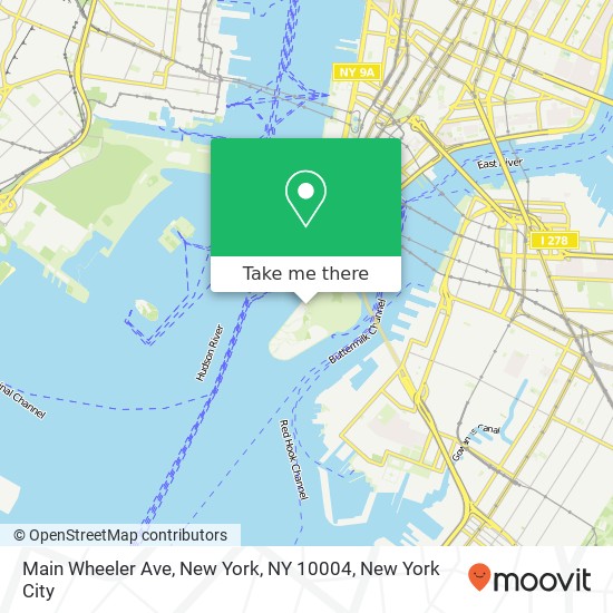 Mapa de Main Wheeler Ave, New York, NY 10004