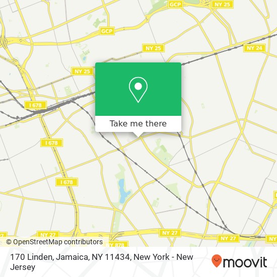 Mapa de 170 Linden, Jamaica, NY 11434