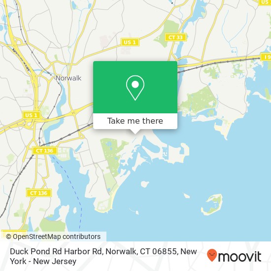 Duck Pond Rd Harbor Rd, Norwalk, CT 06855 map