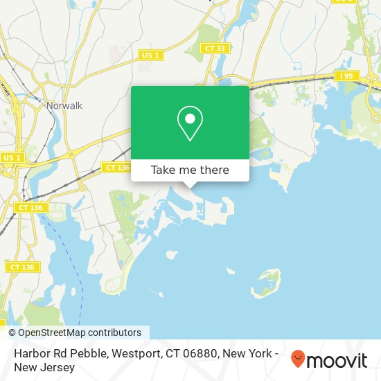 Mapa de Harbor Rd Pebble, Westport, CT 06880