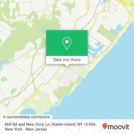 Mapa de Mill Rd and New Dorp Ln, Staten Island, NY 10306