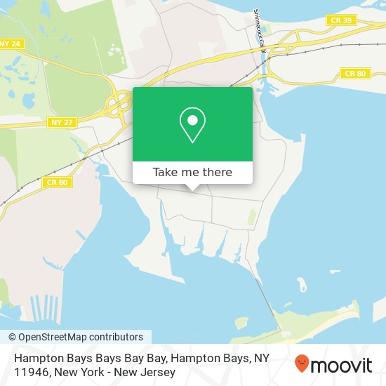 Hampton Bays Bays Bay Bay, Hampton Bays, NY 11946 map