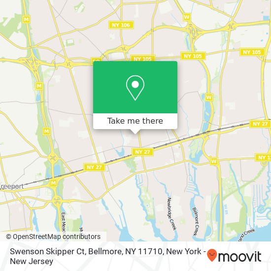 Mapa de Swenson Skipper Ct, Bellmore, NY 11710