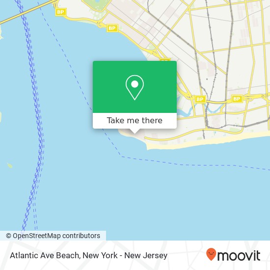 Atlantic Ave Beach map