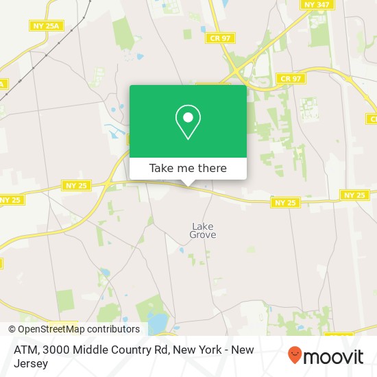 ATM, 3000 Middle Country Rd map