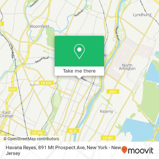 Havana Reyes, 891 Mt Prospect Ave map