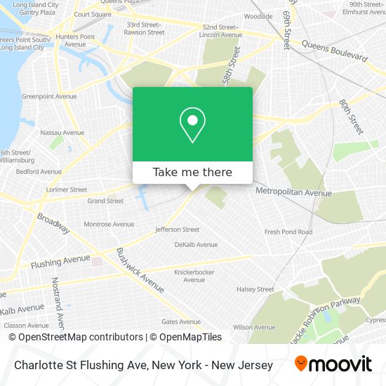 Charlotte St Flushing Ave map