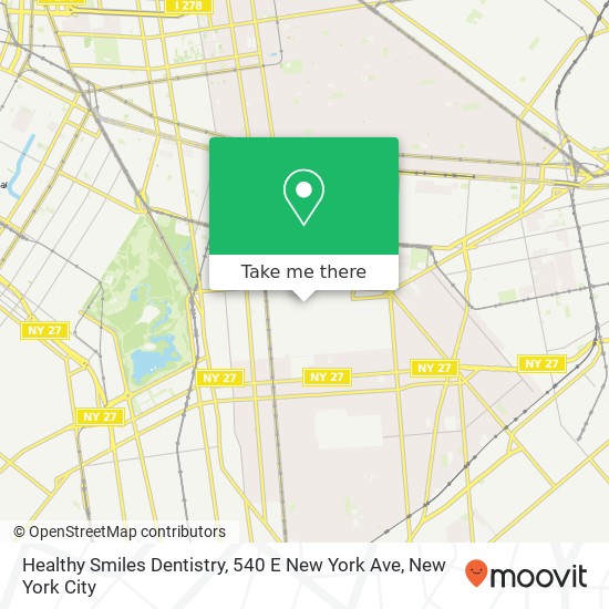 Mapa de Healthy Smiles Dentistry, 540 E New York Ave