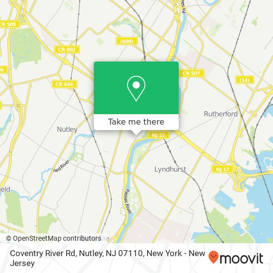 Coventry River Rd, Nutley, NJ 07110 map