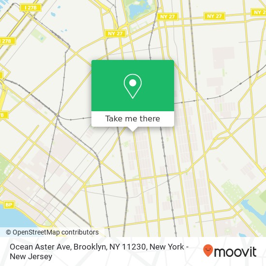 Mapa de Ocean Aster Ave, Brooklyn, NY 11230