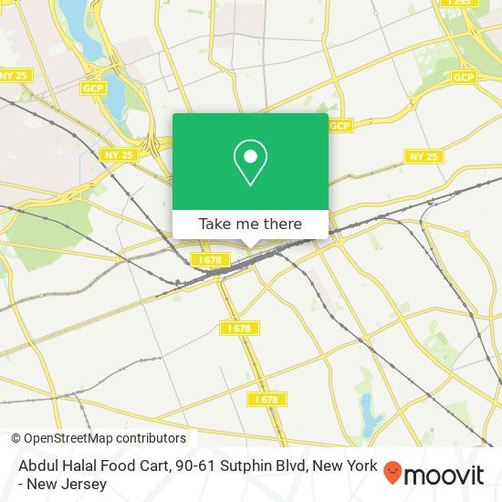 Abdul Halal Food Cart, 90-61 Sutphin Blvd map