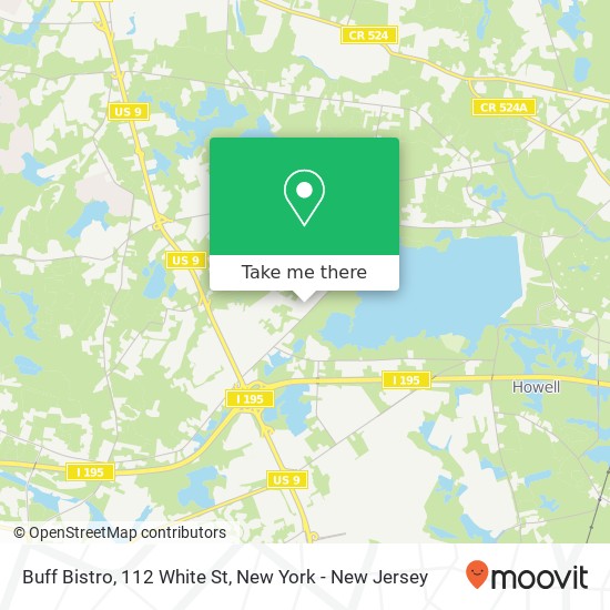 Mapa de Buff Bistro, 112 White St