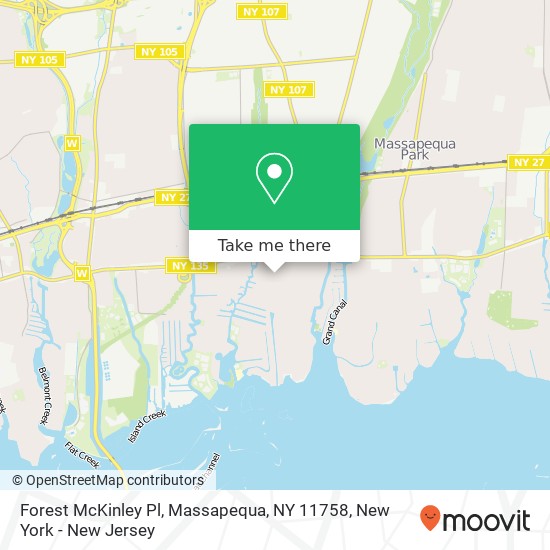 Mapa de Forest McKinley Pl, Massapequa, NY 11758