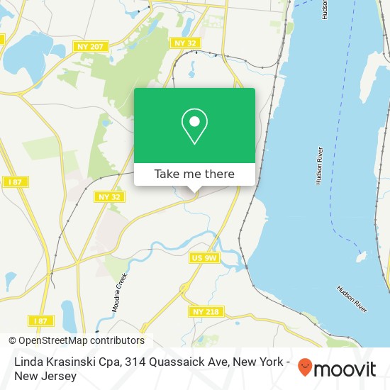 Linda Krasinski Cpa, 314 Quassaick Ave map