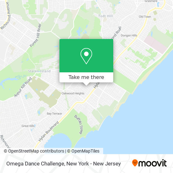 Mapa de Omega Dance Challenge