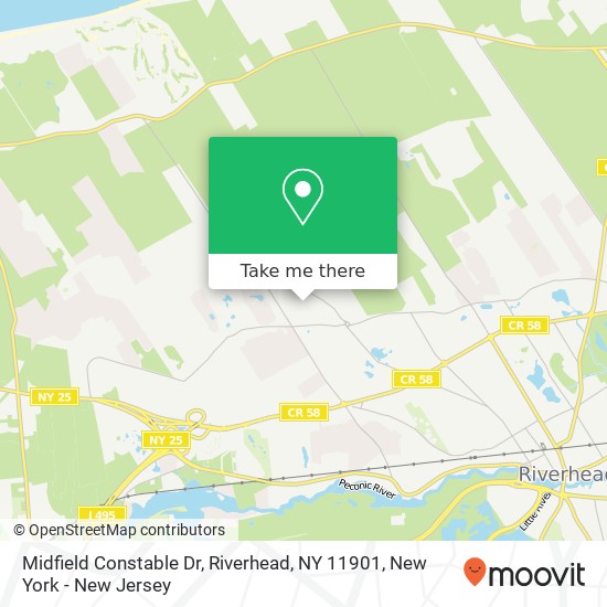 Mapa de Midfield Constable Dr, Riverhead, NY 11901