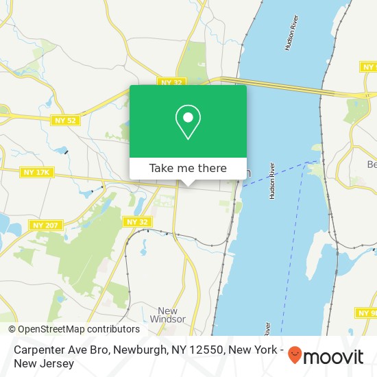 Carpenter Ave Bro, Newburgh, NY 12550 map