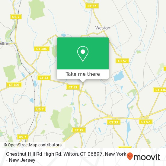 Chestnut Hill Rd High Rd, Wilton, CT 06897 map