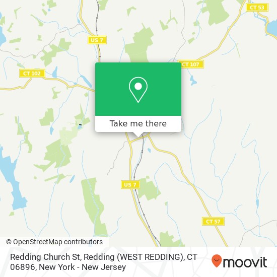 Redding Church St, Redding (WEST REDDING), CT 06896 map