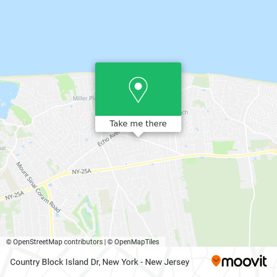 Country Block Island Dr map