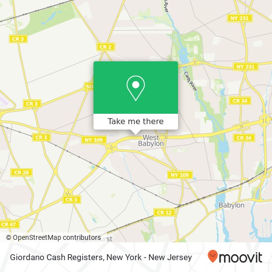 Giordano Cash Registers map