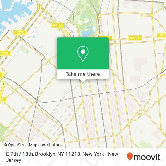 E 7th / 18th, Brooklyn, NY 11218 map