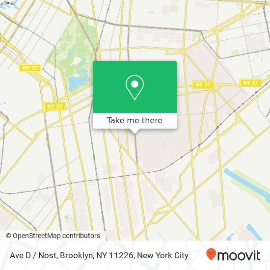 Ave D / Nost, Brooklyn, NY 11226 map