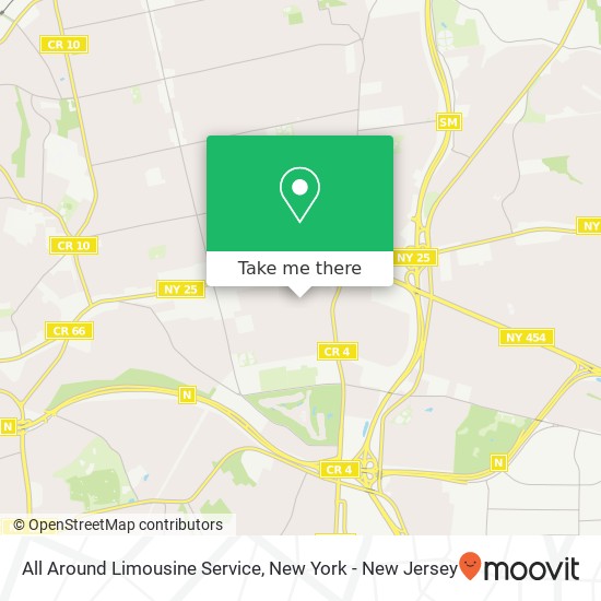 Mapa de All Around Limousine Service