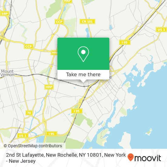 2nd St Lafayette, New Rochelle, NY 10801 map