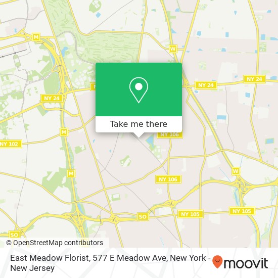 East Meadow Florist, 577 E Meadow Ave map