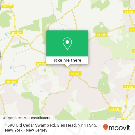 1690 Old Cedar Swamp Rd, Glen Head, NY 11545 map