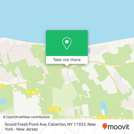 Mapa de Sound Fresh Pond Ave, Calverton, NY 11933