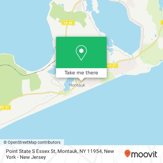 Mapa de Point State S Essex St, Montauk, NY 11954