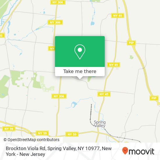 Mapa de Brockton Viola Rd, Spring Valley, NY 10977