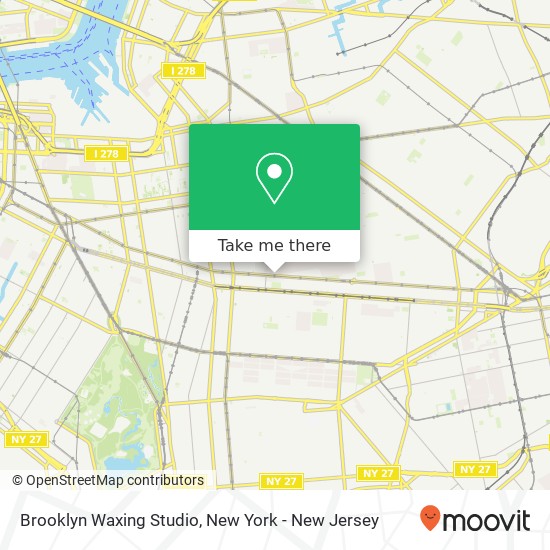 Brooklyn Waxing Studio map