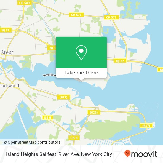 Mapa de Island Heights Sailfest, River Ave