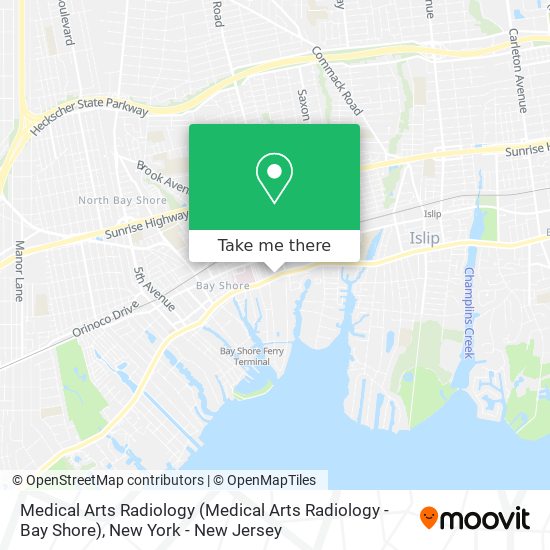 Medical Arts Radiology (Medical Arts Radiology - Bay Shore) map