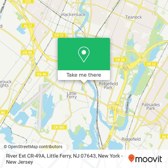Mapa de River Ext CR-49A, Little Ferry, NJ 07643
