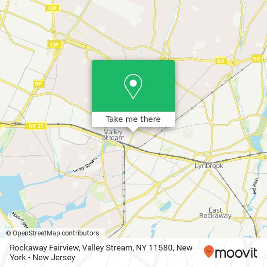 Rockaway Fairview, Valley Stream, NY 11580 map