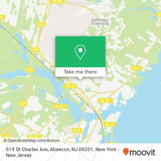 519 St Charles Ave, Absecon, NJ 08201 map