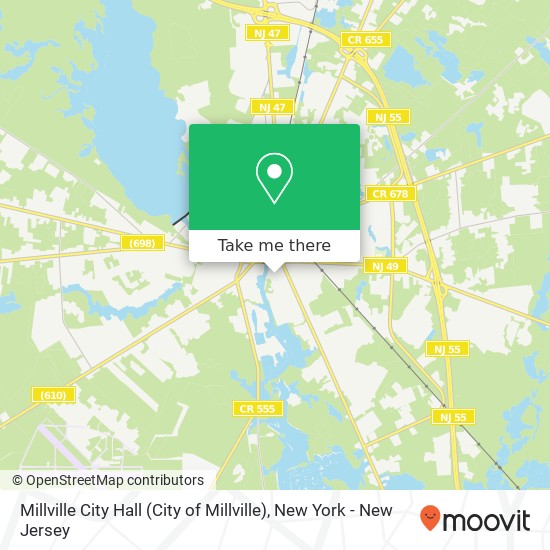 Millville City Hall (City of Millville) map