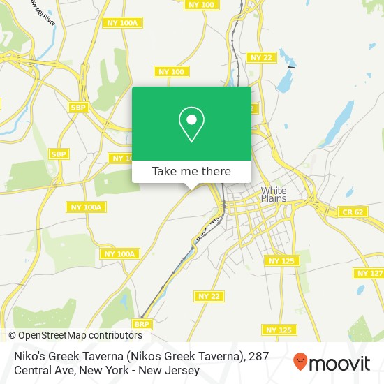 Mapa de Niko's Greek Taverna (Nikos Greek Taverna), 287 Central Ave
